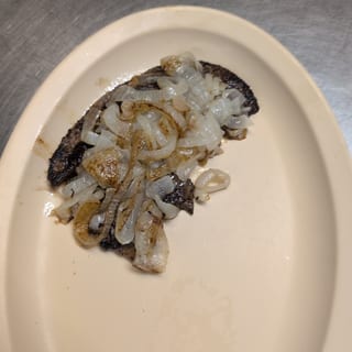 Beef Liver with Grilled Onions