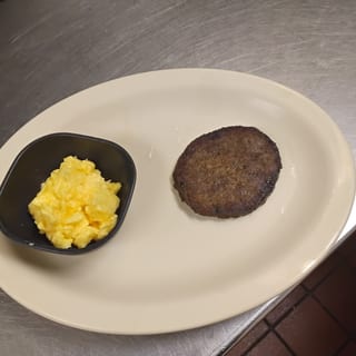 Kids Egg with Bacon or Sausage Patty