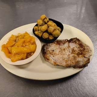 Grilled Pork Chop Plate