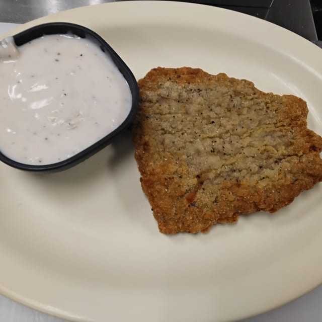 Country Fried Steak with Gravy.